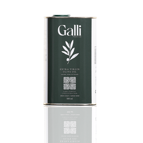 Soğuk Sıkım Natürel Sızma Zeytinyağı – Erken Hasat 500 ml Teneke