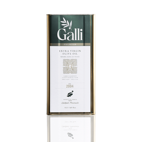 Soğuk Sıkım Natürel Sızma Zeytinyağı 5 L Teneke